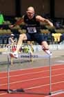 Mens hurdles, 2024 NE Masters Track and Field Champs., Monkton Stadium, Jarrow.  Photo: David T. Hewitson/Sports for All Pics